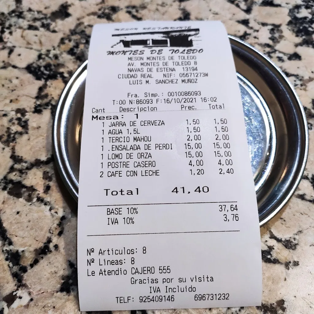 Javier Mendoza_Mesón Montes De Toledo_Navas de Estena_review