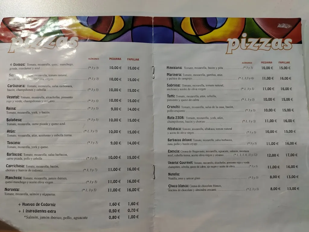 Menu_GELATERIA TUTTI FRUTTI PIZZERIA_Manzanares_immagine_3