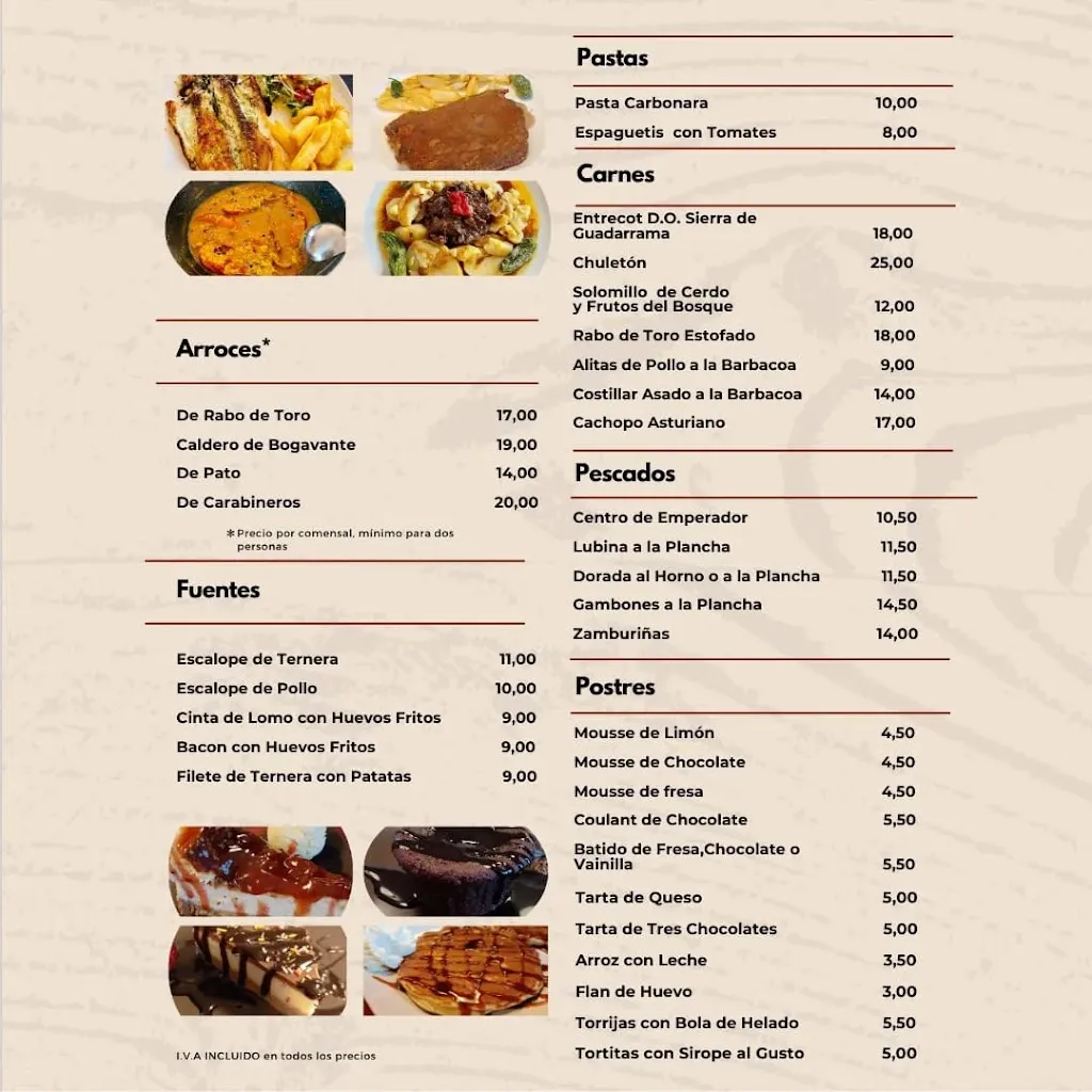 Menu_Bar Restaurante Las Cinco Herraduras_Manzanares_image_1