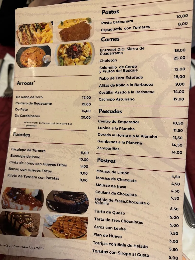 Menu_Bar Restaurante Las Cinco Herraduras_Manzanares_image_3