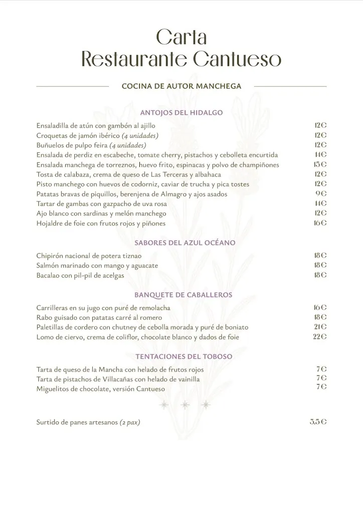 Menu_Restaurante Cantueso por Miguel Ángel Exposito_Moral de Calatrava_image_3