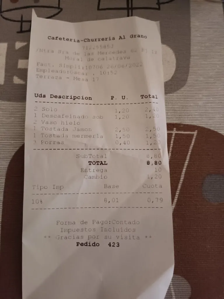 Ilunamar_Cafetería Al Grano_Moral de Calatrava_recensione