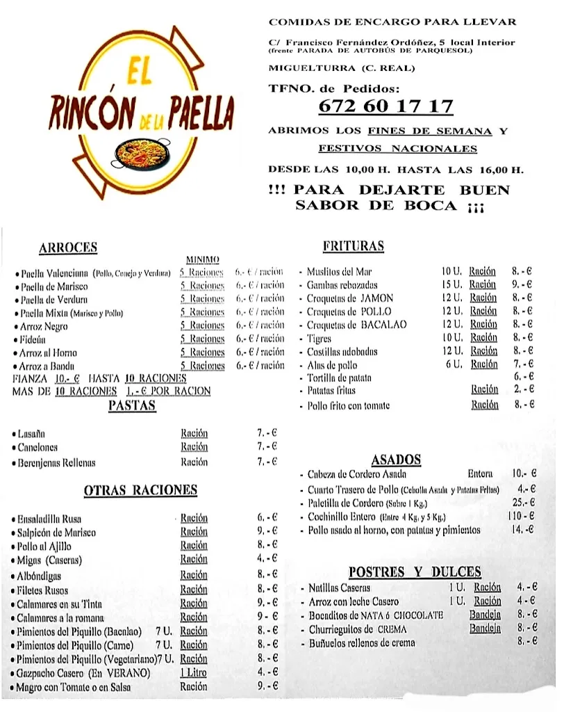 Menu_El rincón de la paella comida por encargo para llevar_Miguelturra_immagine_1