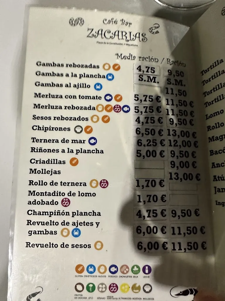 Menu_Bar Zacarías_Miguelturra_image_1