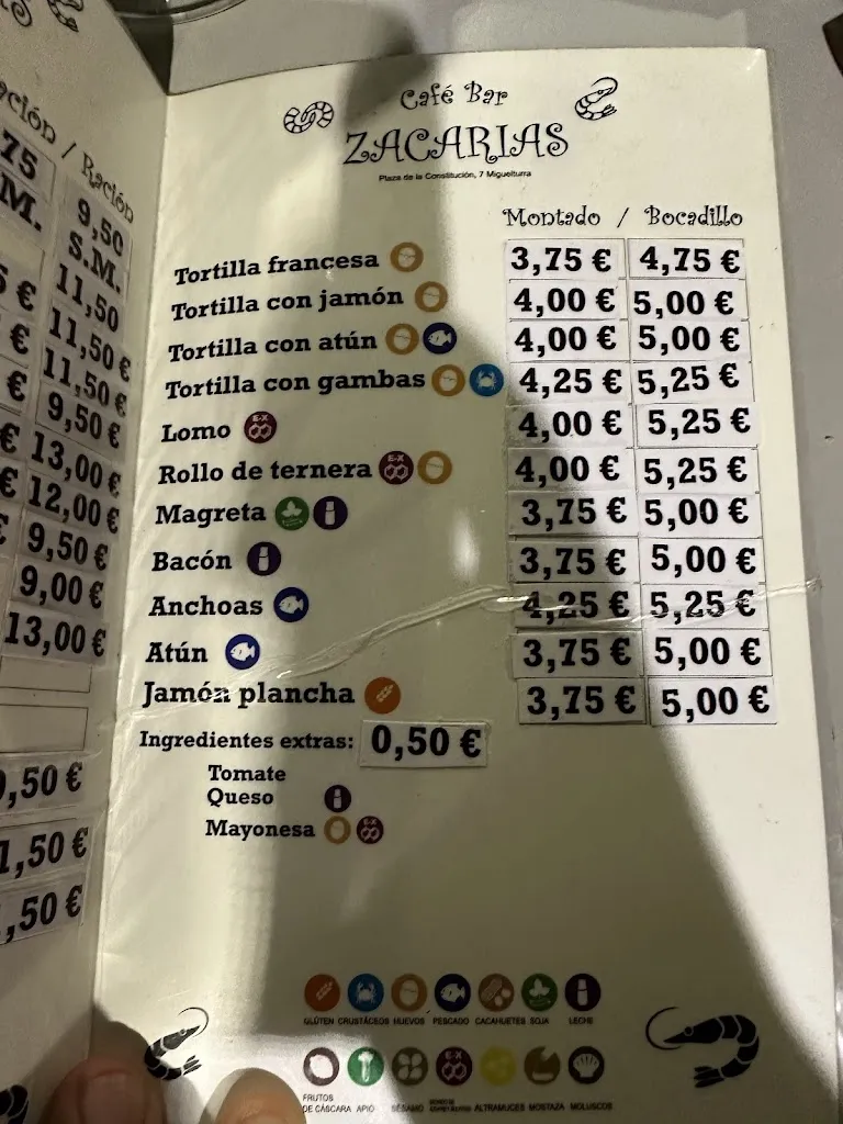 Menu_Bar Zacarías_Miguelturra_image_4