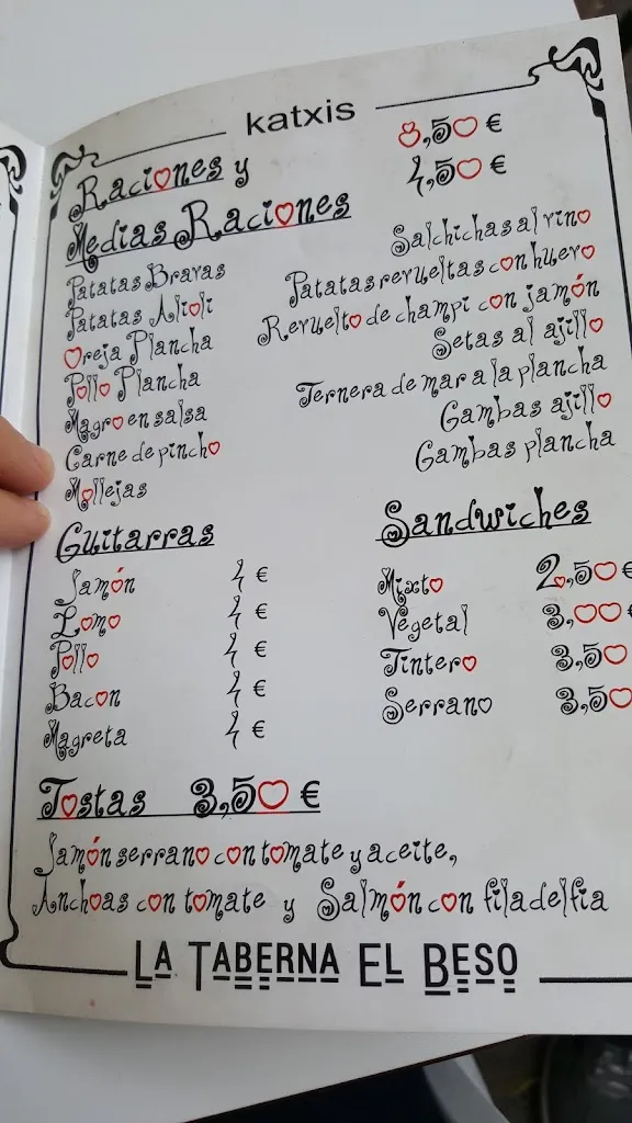 Menu_Katxis la taberna el beso_Miguelturra_image_3