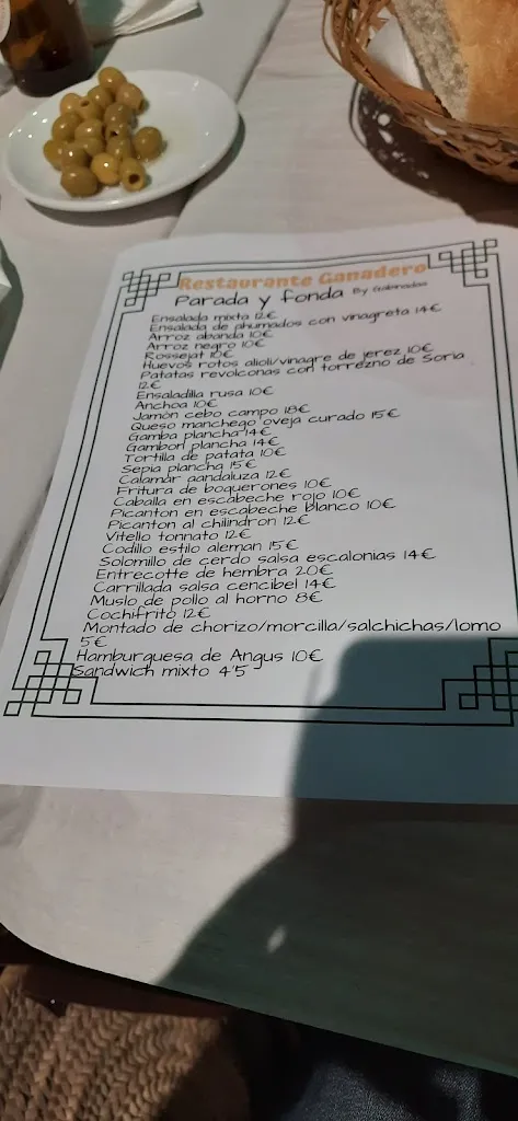 Menu_El Ganadero_Miguelturra_immagine_1