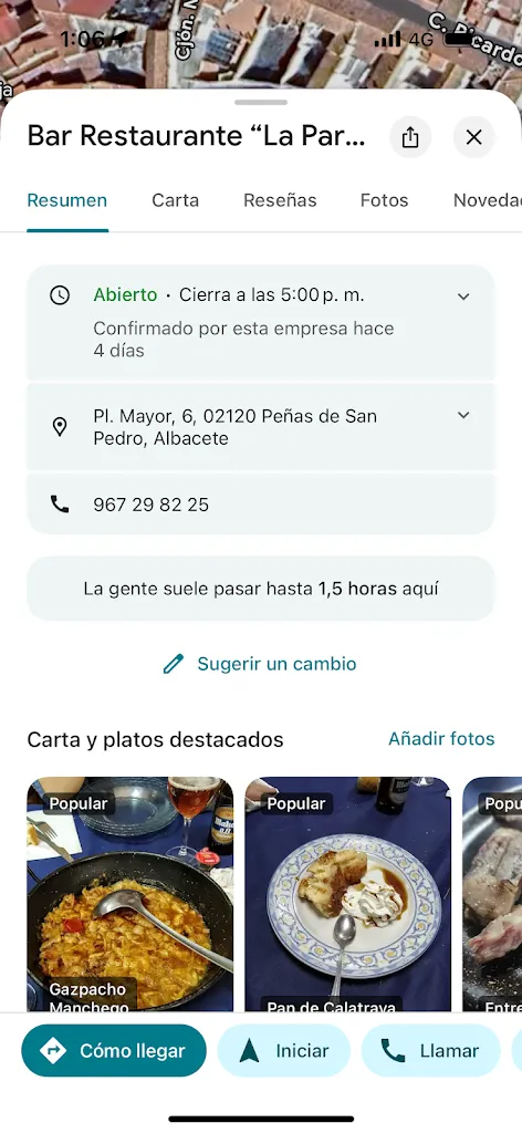 Menu_Bar Restaurante “La Parada”_Peñas de San Pedro_image_1