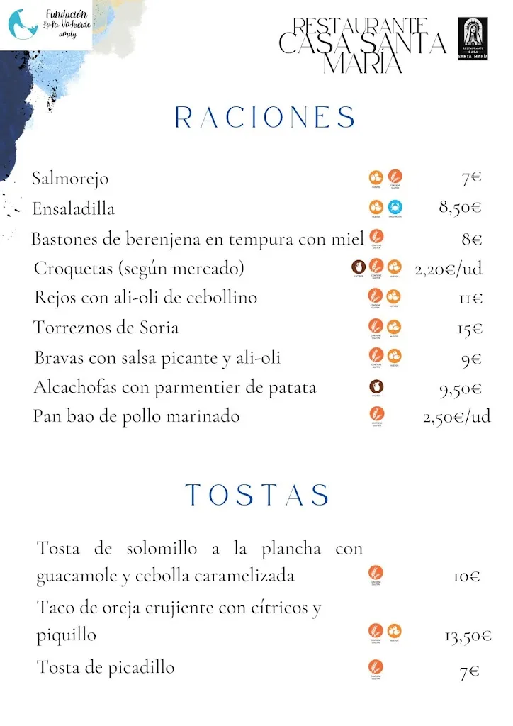 Menu_Restaurante Casa Santa María_Daimiel_image_1