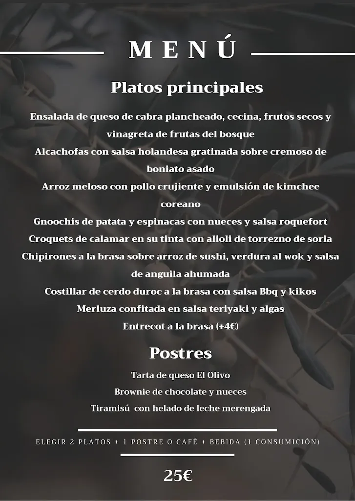 Menu_El Olivo Restaurante_Daimiel_immagine_3