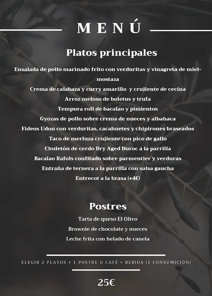 Menu_El Olivo Restaurante_Daimiel_immagine_4