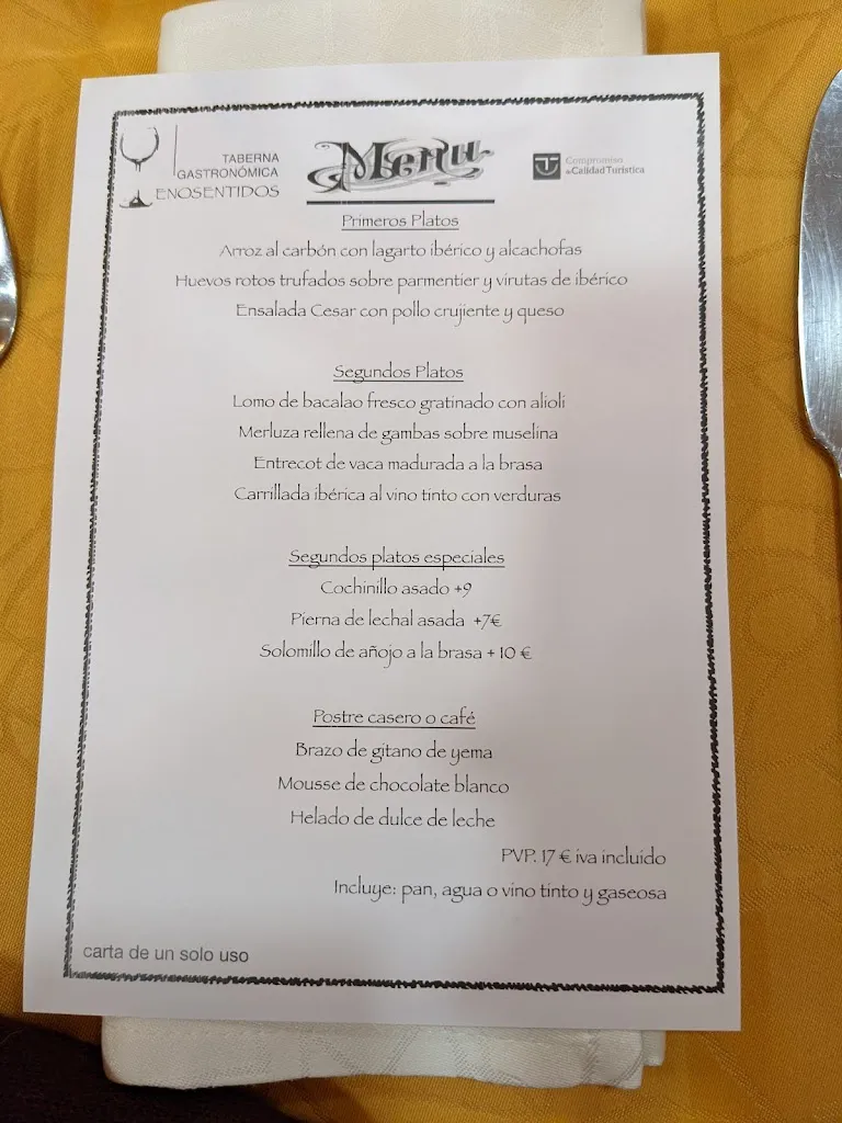 Menu_Taberna Gastronómica Enosentidos_Daimiel_image_2