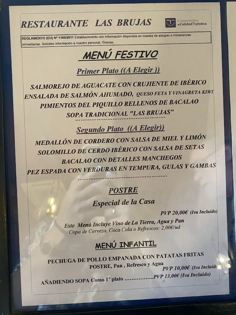 Menu_Hostal Las Brujas_Daimiel_image_1