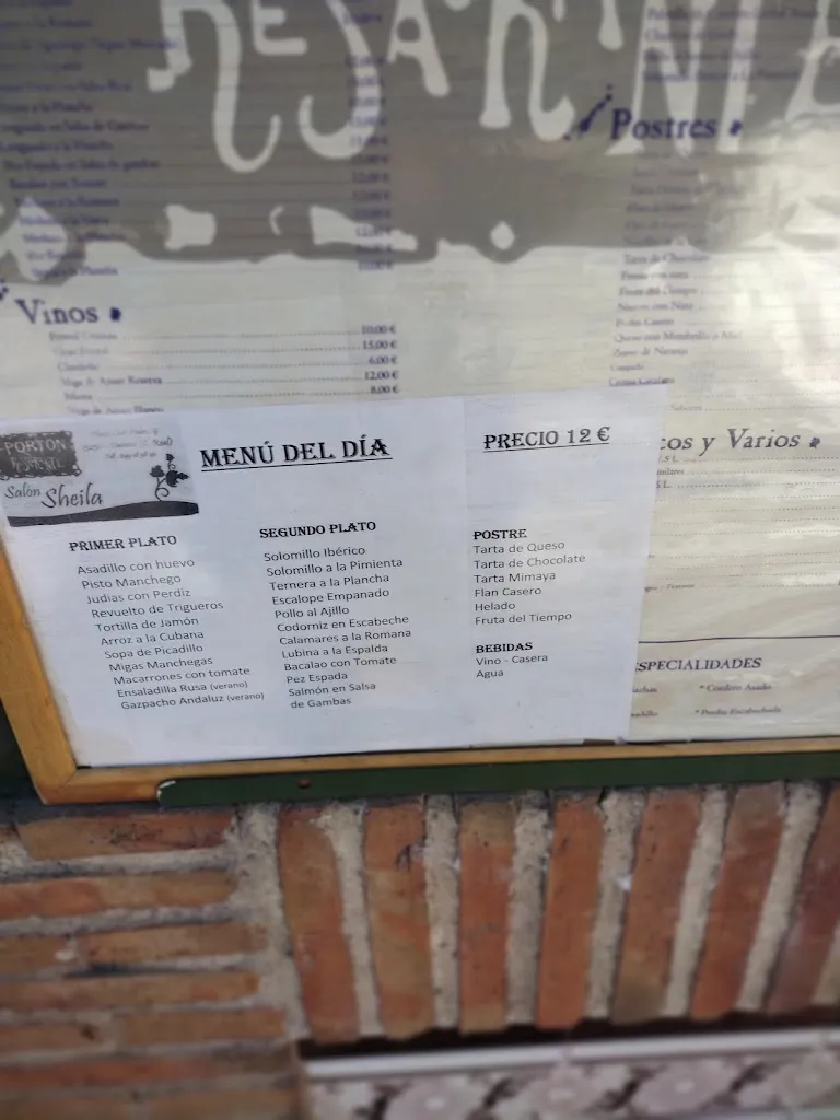 Menu_El Porton Restaurante_Daimiel_immagine_2