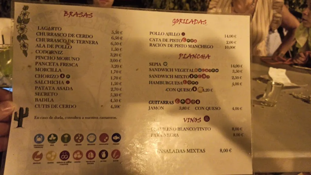 Menü_Merendero Cactus_Daimiel_Bild_1