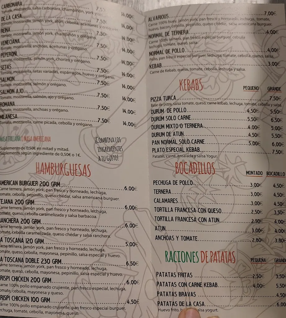 Menu_Pizzeria la toscana_Daimiel_image_1