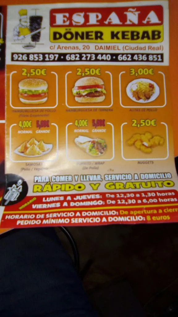 Menu_Restaurante turco Daimiel – Döner kebab_Daimiel_image_2