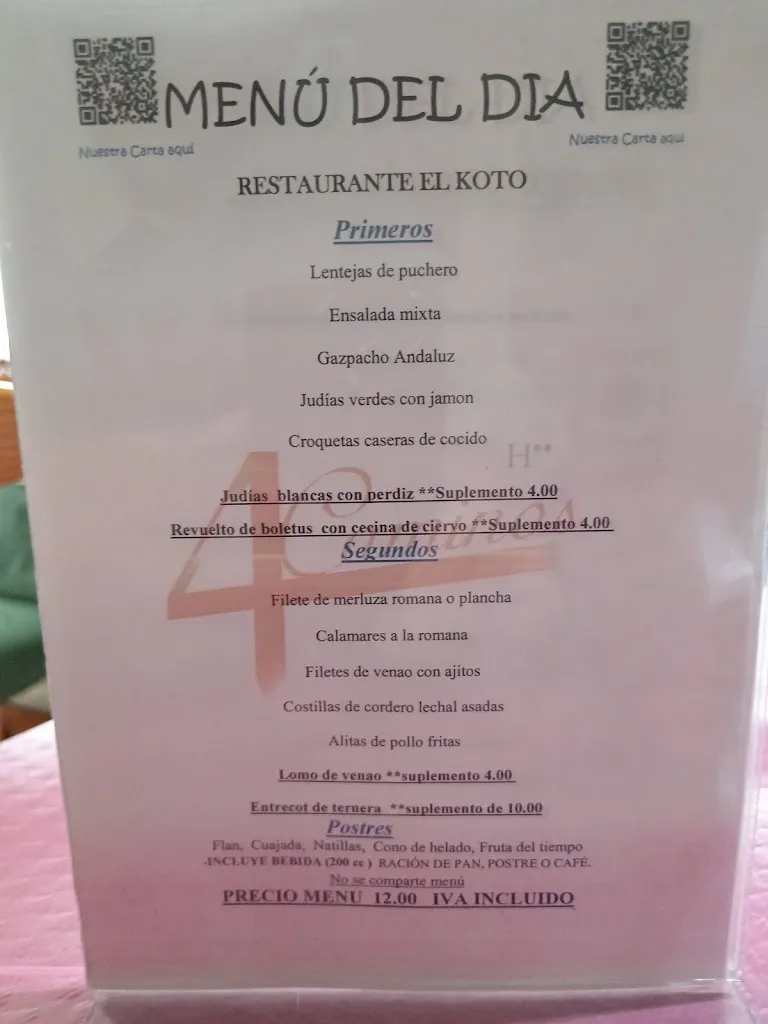 Menu_Hotel Restaurante Cuatro Caminos_Piedrabuena_image_1