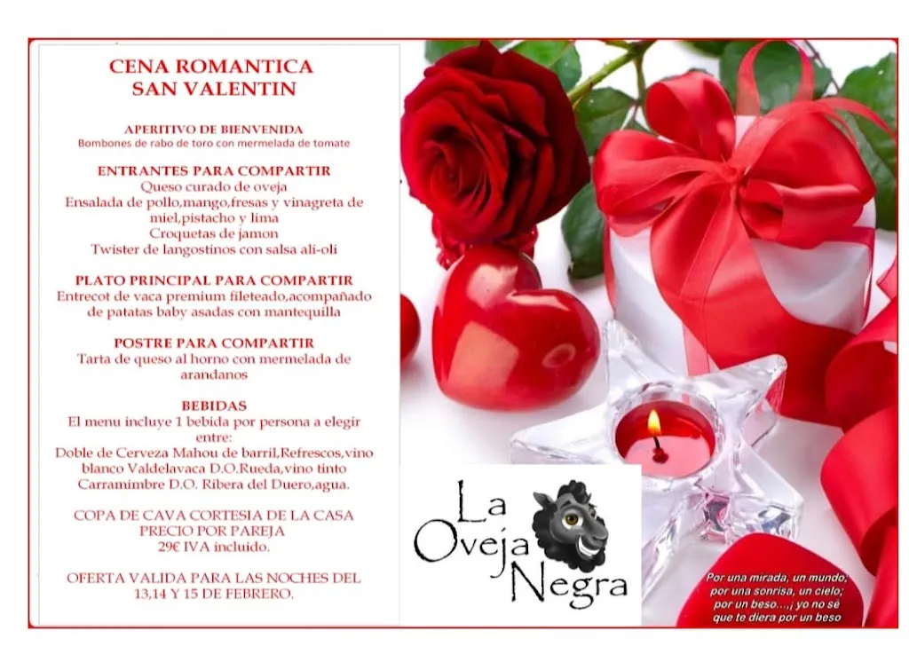 Menu_Restaurante LaOvejaNegra Villa de Vallecas_Porzuna_immagine_1