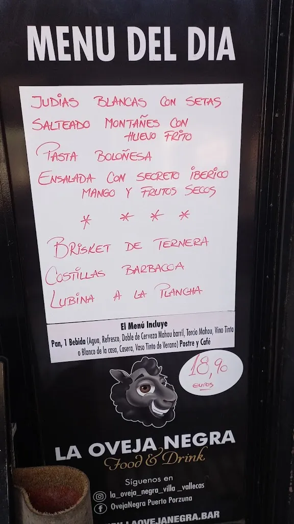 Menu_Restaurante LaOvejaNegra Villa de Vallecas_Porzuna_immagine_3