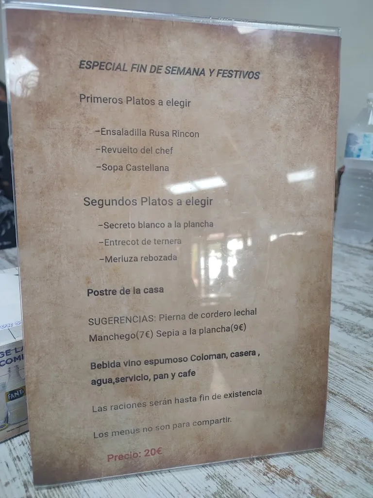 Menu_Restaurante El Rincón Manchego_Pedro Muñoz_image_2