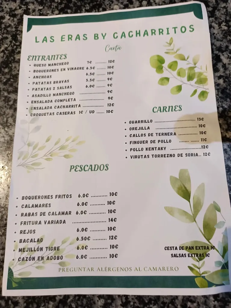 Menu_BAR RESTAURANTE 