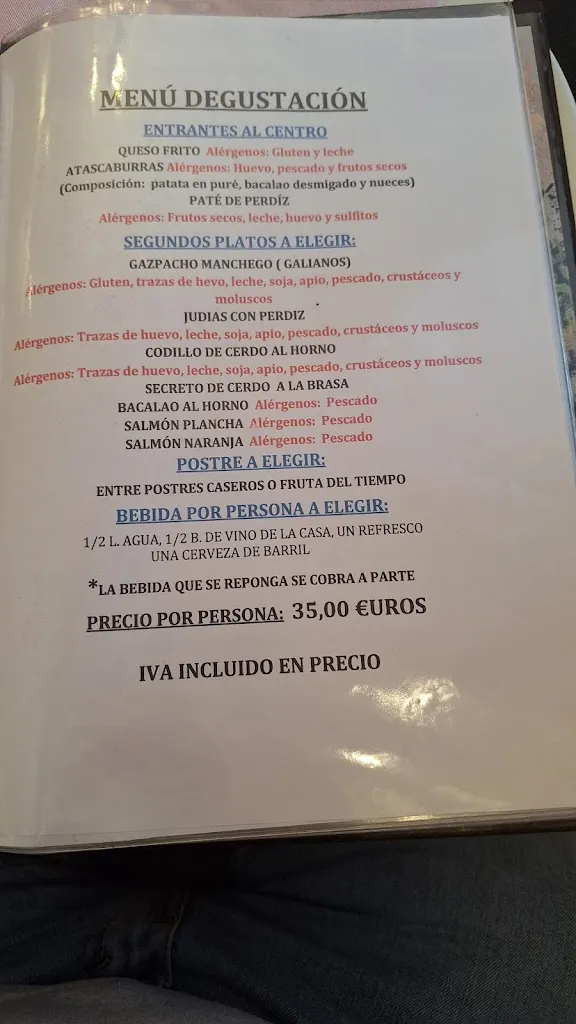 Menu_Restaurante Mesón de Juan_Ruidera_image_2