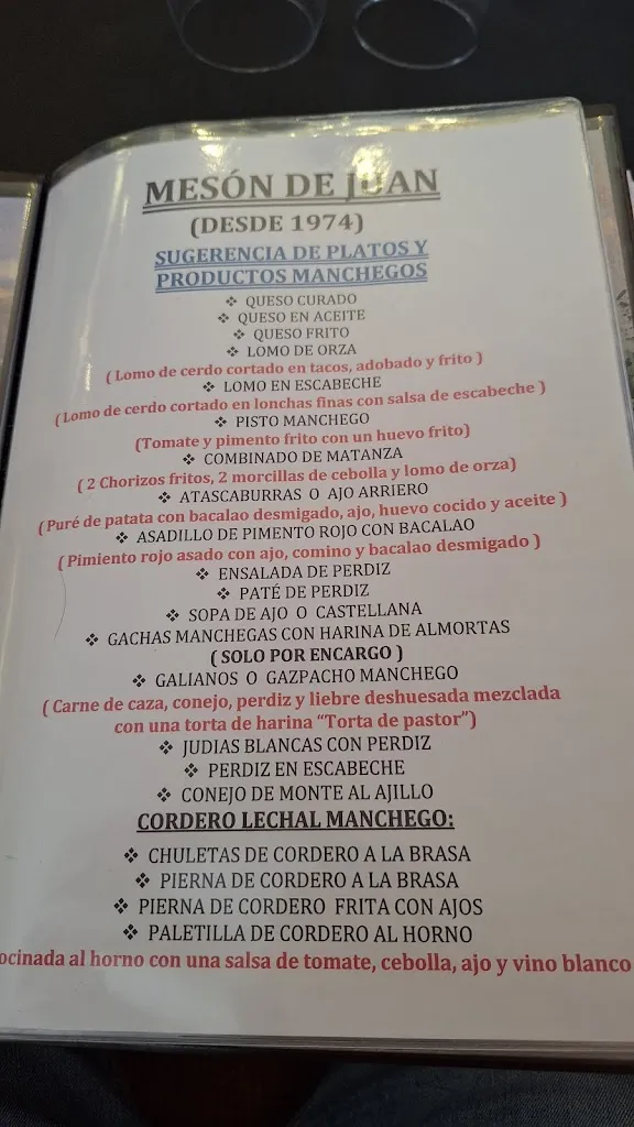 Menu_Restaurante Mesón de Juan_Ruidera_image_4