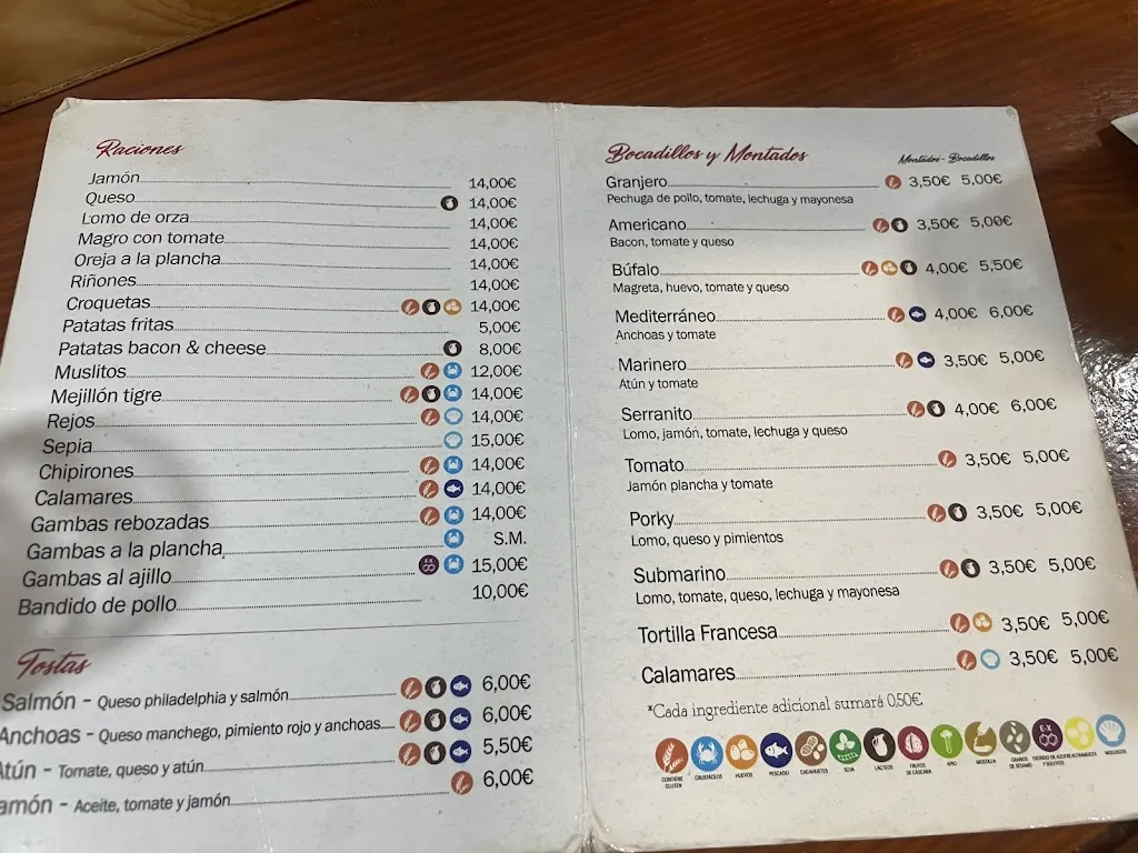 Menu_Bar La Bodeguilla_San Carlos del Valle_image_1