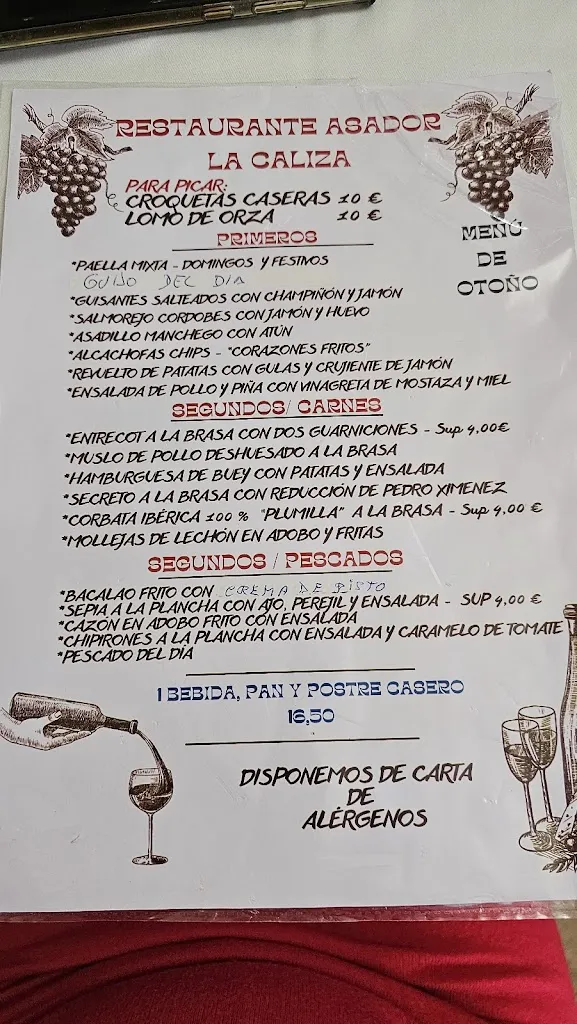 Menu_Restaurante Asador La Caliza_Santa Cruz de Mudela_image_2