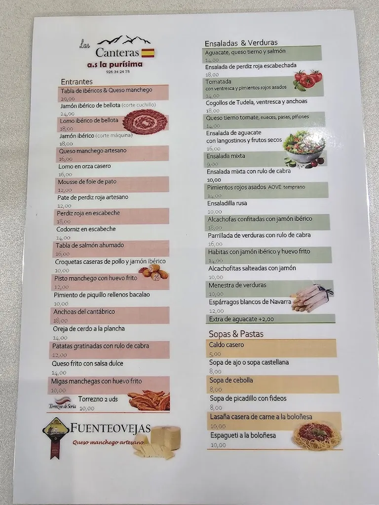 Menu_Las Canteras Restaurante_Santa Cruz de Mudela_image_2