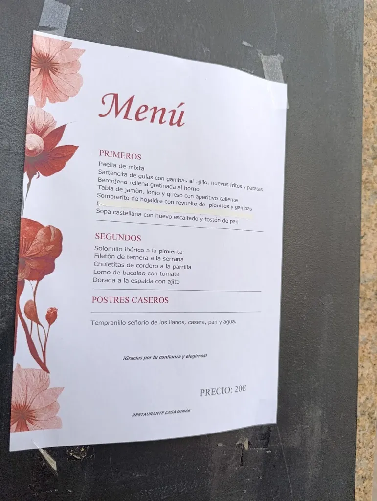 Menu_Restaurante Casa Ginés_Puertollano_image_2