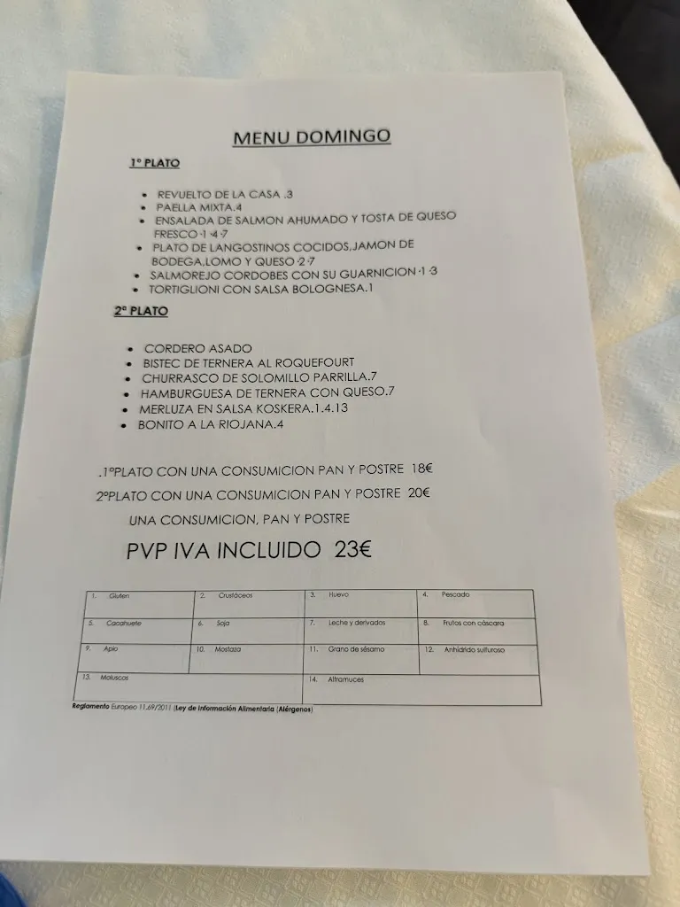 Menu_Restaurante Cándido_Puertollano_immagine_3