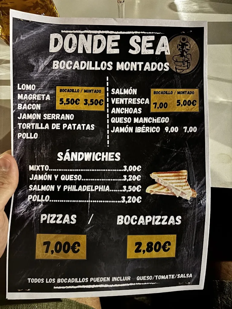 Menu_Disco - Bar Donde Sea_Torralba de Calatrava_image_2