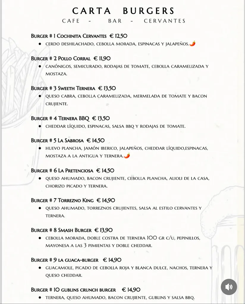 Menu_Café Bar El Cervantes_Torre de Juan Abad_image_1