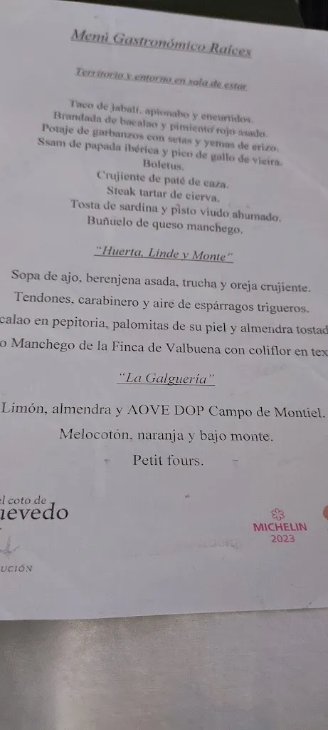 Soledad MUÑOZ MUÑOZ_Origen Restaurant at El Coto de Quevedo Hotel_Torre de Juan Abad_review