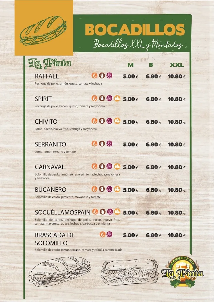 Menu_Hermanos Mateo Pareja S.L bar la pinta_Socuéllamos_image_3