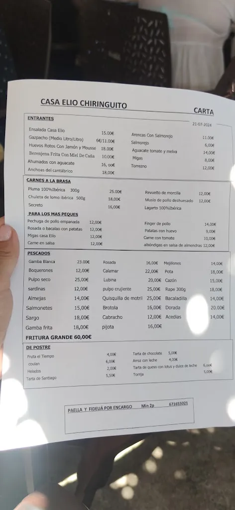 Menu_Chiringuito - Casa Elio_Torrenueva_immagine_2