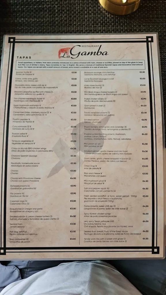 Menu_La Gamba Torrenueva_Torrenueva_image_2