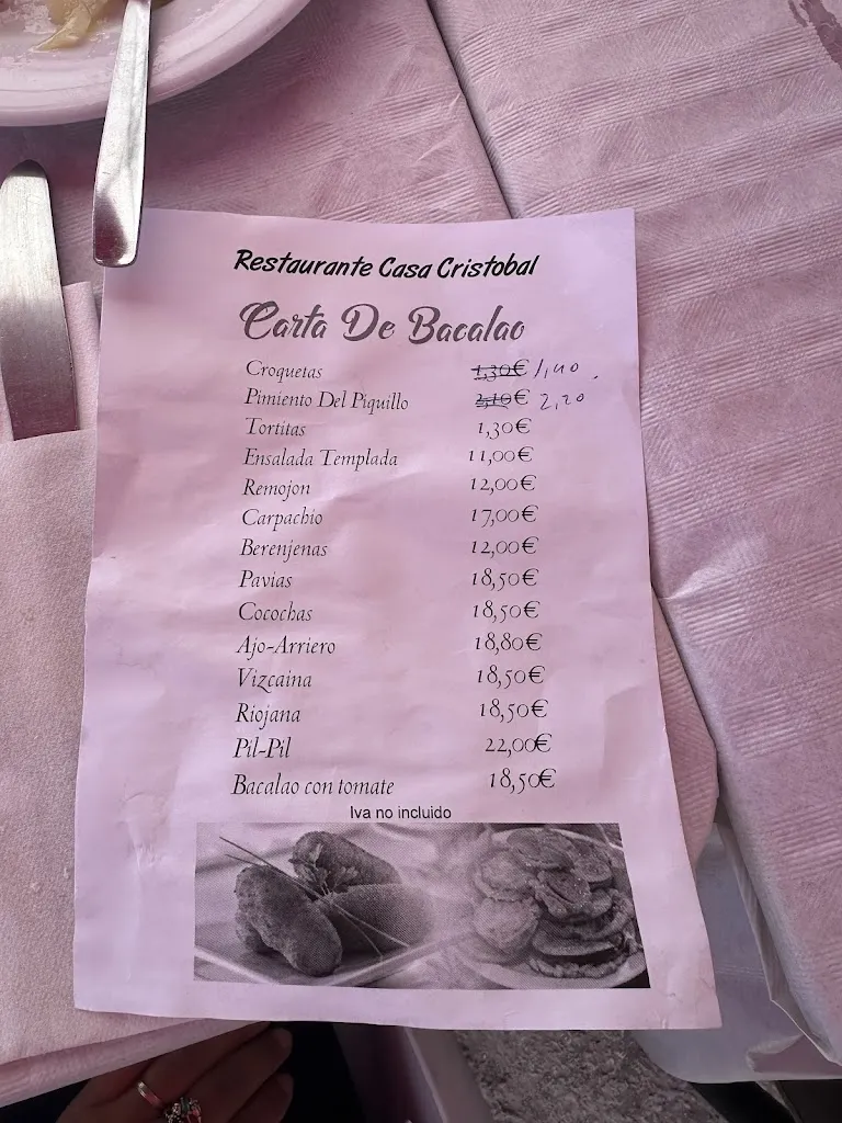 Menu_Restaurante Casa Cristóbal_Torrenueva_immagine_1