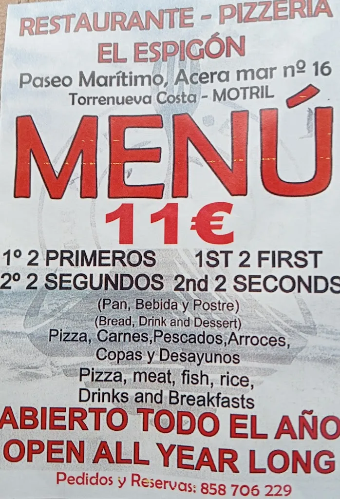 Menu_Pizzería Bar El Espigón_Torrenueva_immagine_2