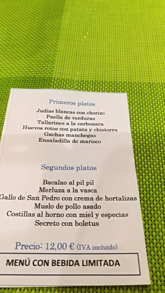 Menu_La Antigua Restaurante & Bar_Tomelloso_immagine_1
