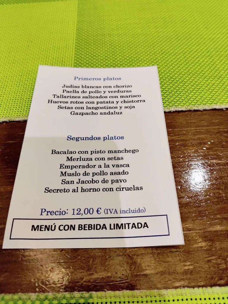 Menu_La Antigua Restaurante & Bar_Tomelloso_immagine_4