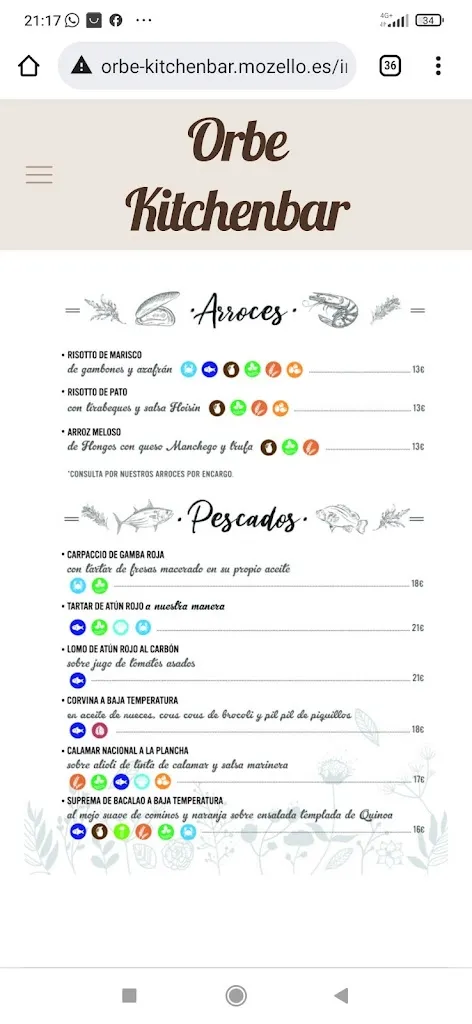 Menu_Orbe Kitchenbar_Tomelloso_immagine_4