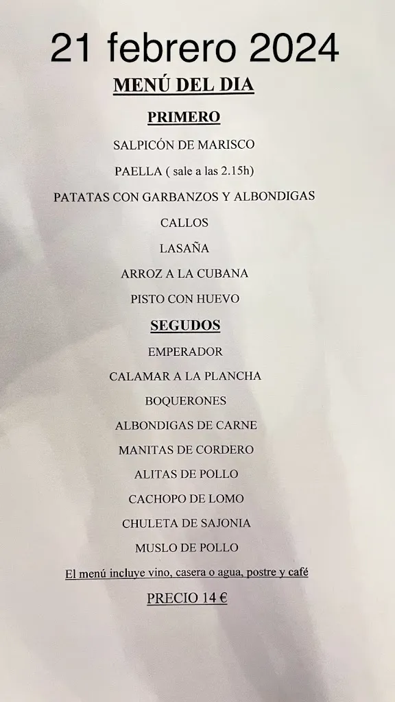 Menu_Marisquería Virgen de las de Viñas_Tomelloso_image_2