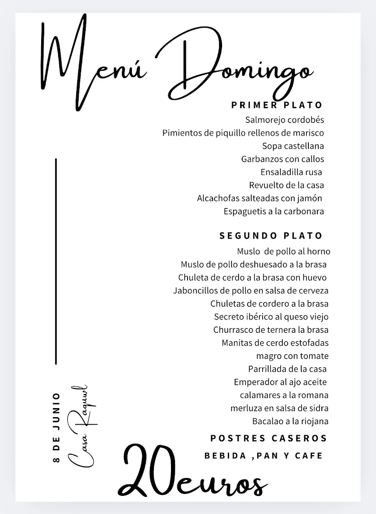 Menu_Restaurante Casa Raquel_Tomelloso_image_1