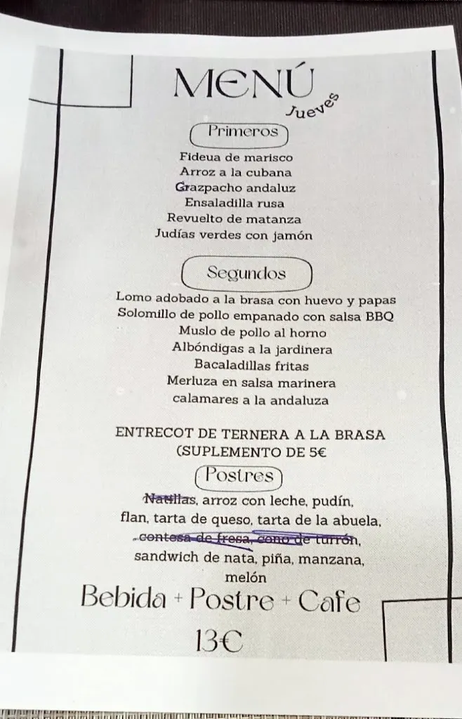 Menu_Bar Zurbarán_Tomelloso_image_1