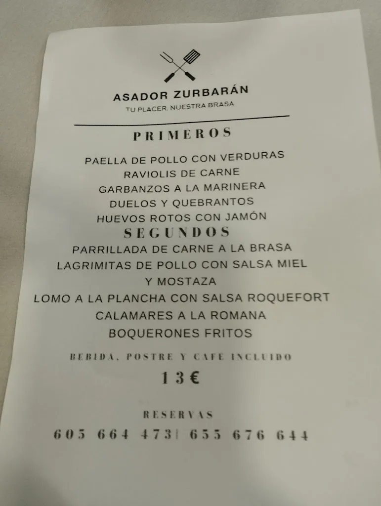 Menu_Bar Zurbarán_Tomelloso_image_3