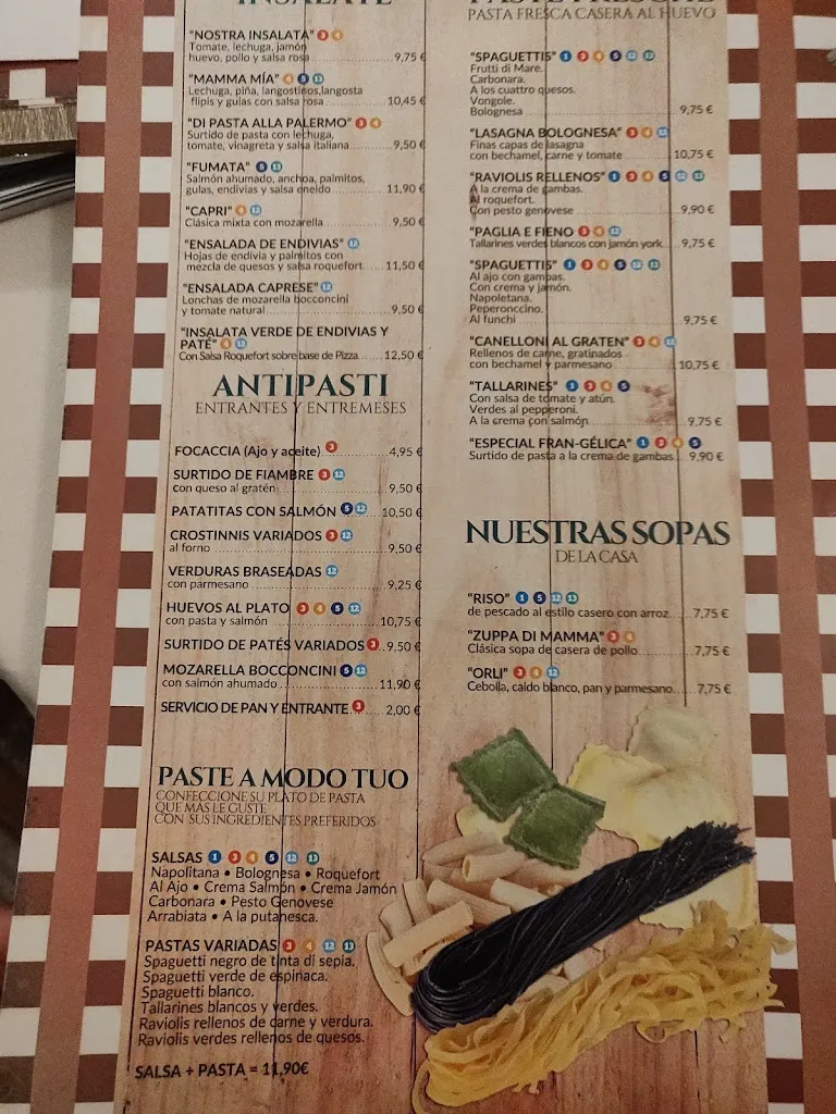 Menu_Pizzeria Ristorante Fran-Gelica_Tomelloso_image_3