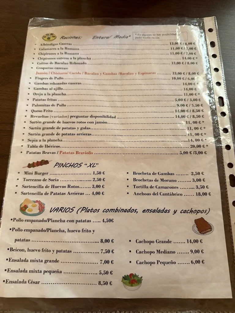 Menu_Cafetería Restaurante Petru's_Villarta de San Juan_image_1